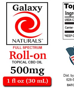 500mg topical cbd label